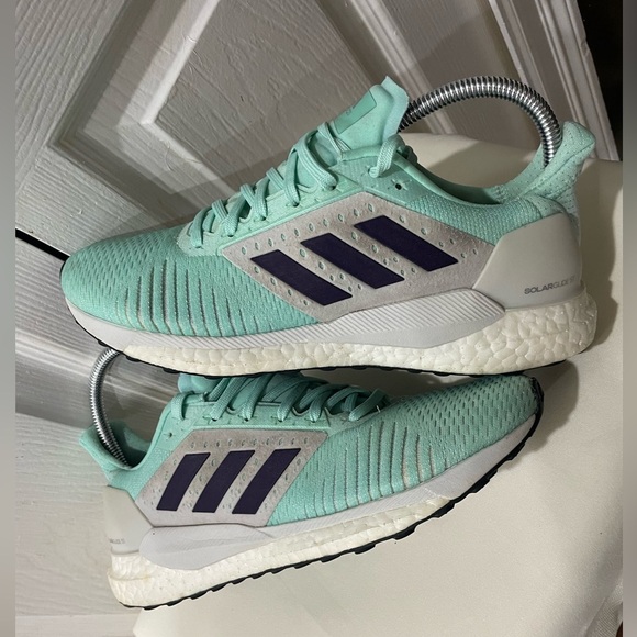 ADIDAS RUNNING SNEAKERS SOLAR GLIDE ST GREEN MINT SIZE 8.5 SPORTY GYM PILATES - Picture 3 of 17